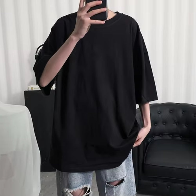 Camiseta Oversize Lisa Hombre – Fitness, Gimnasio y Moda Streetwear Casual