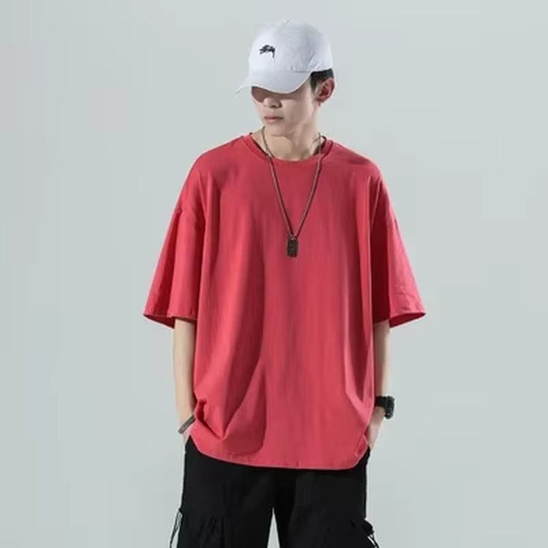 Camiseta Oversize Lisa Hombre – Fitness, Gimnasio y Moda Streetwear Casual
